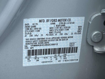 2025 Ford Explorer Platinum