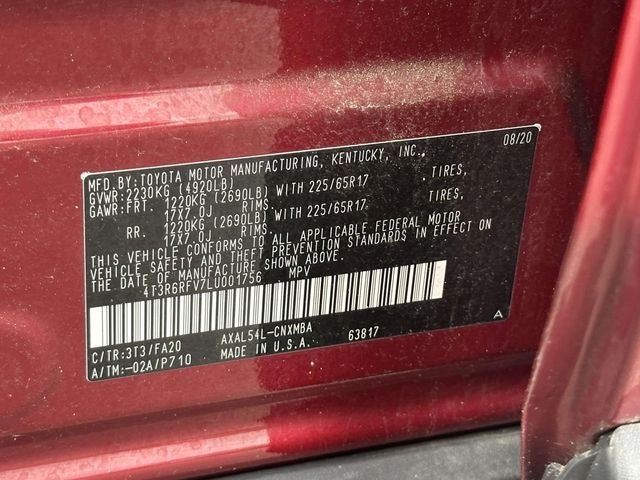 2020 Toyota RAV4 Hybrid XLE