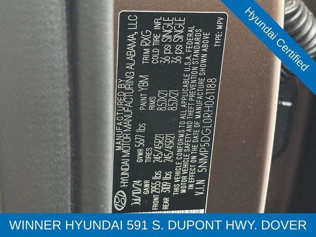 2024 Hyundai SANTA FE Calligraphy