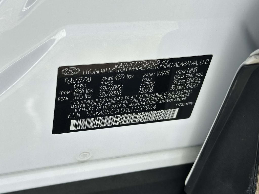 2020 Hyundai SANTA FE Limited