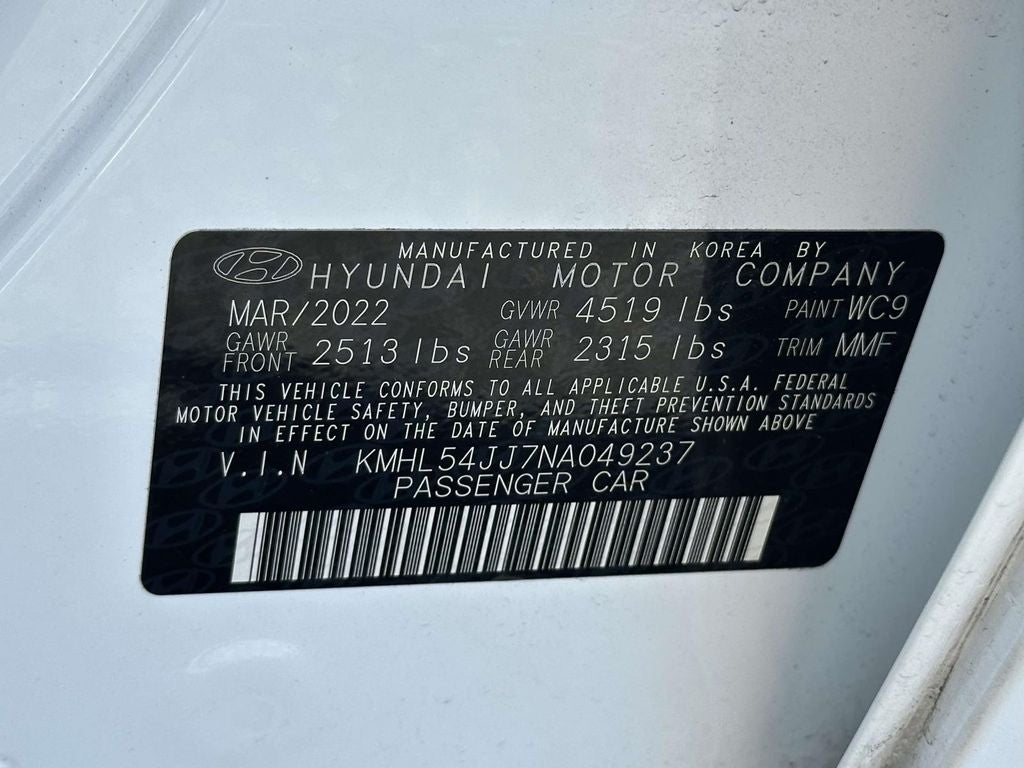 2022 Hyundai SONATA HYBRID Limited