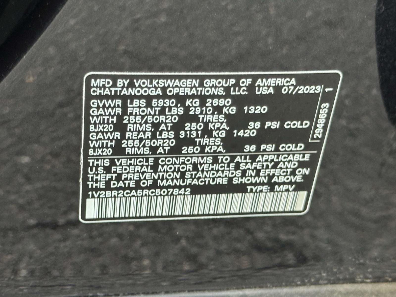 2024 Volkswagen Atlas 2.0T SEL