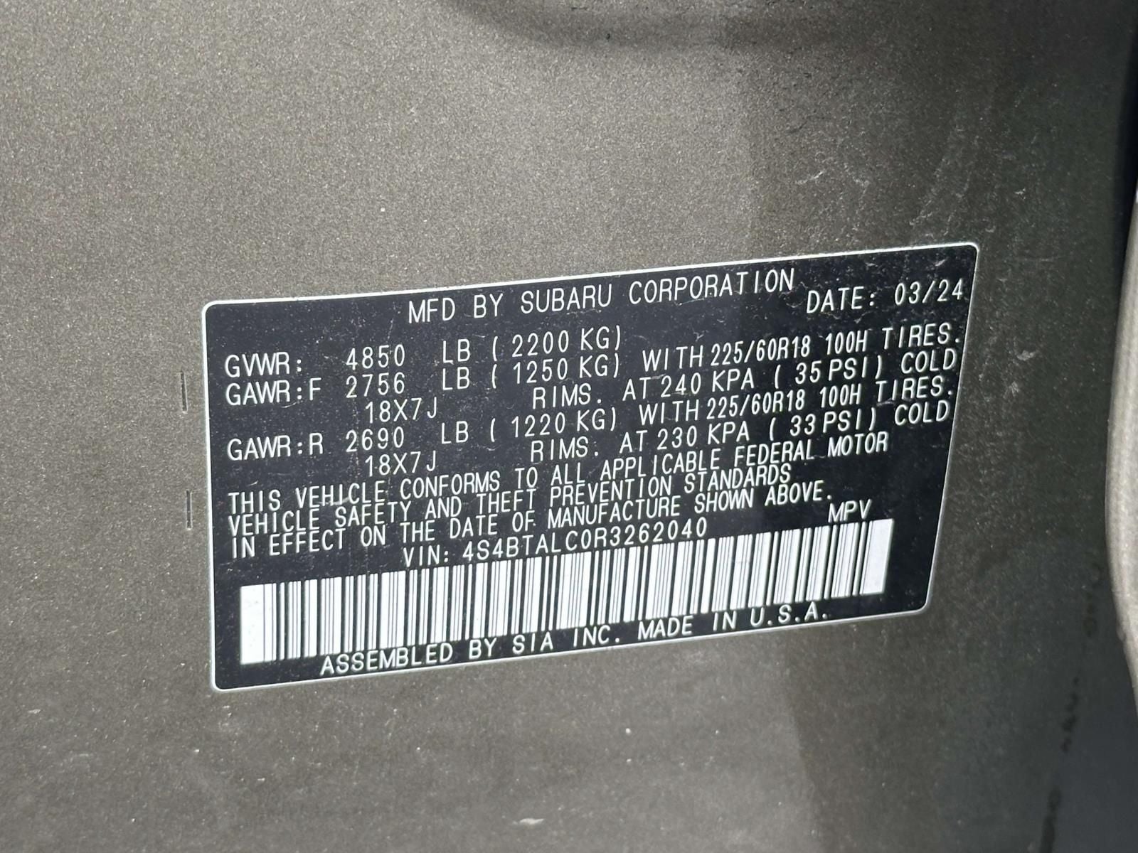 2024 Subaru Outback Onyx Edition
