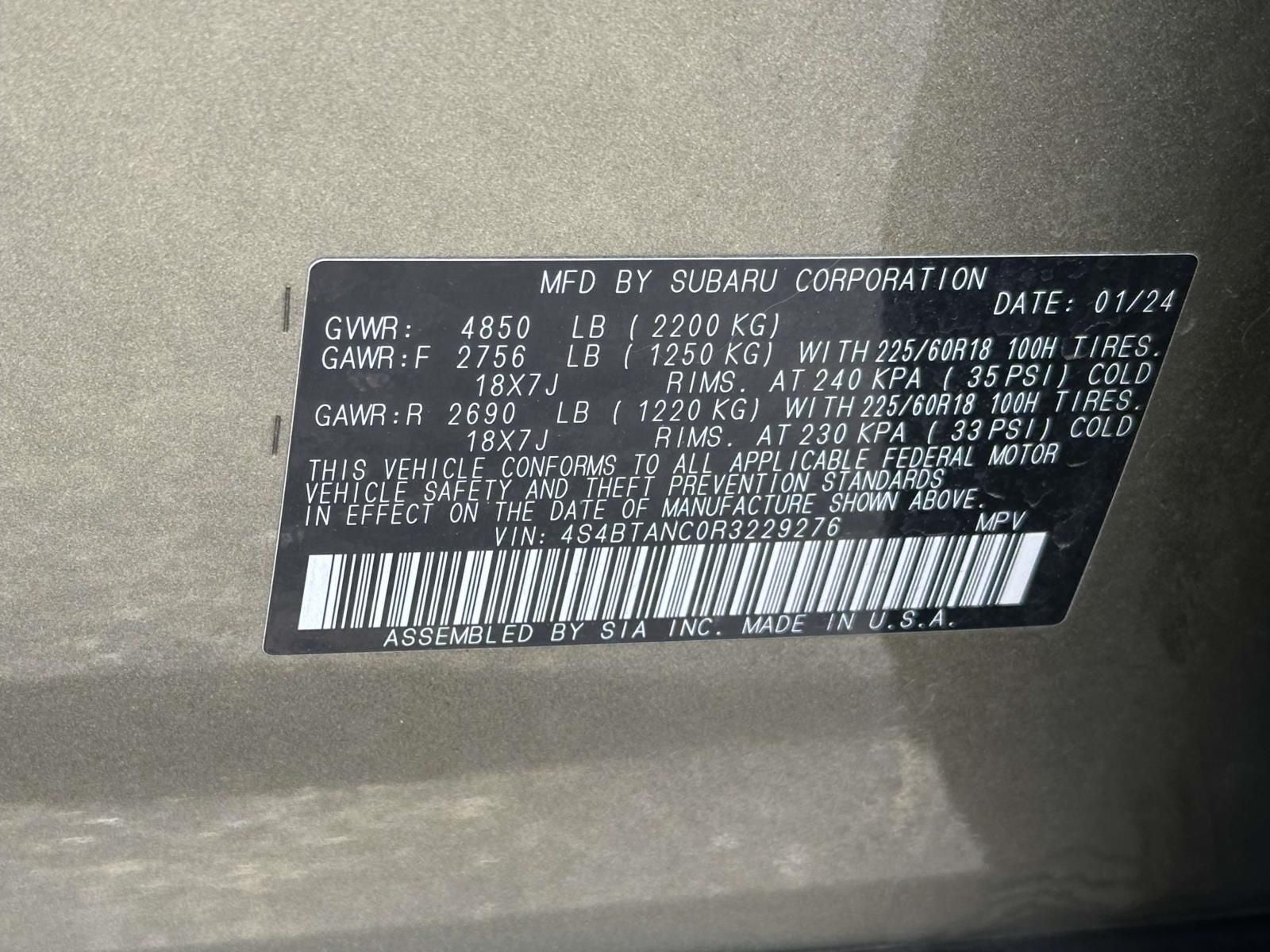 2024 Subaru Outback Limited