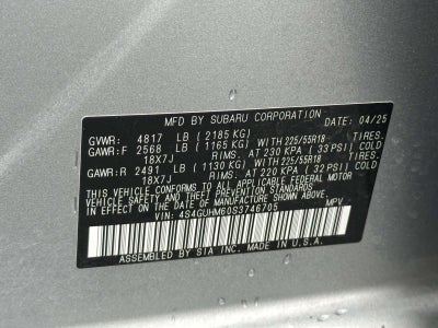 2025 Subaru Crosstrek Limited