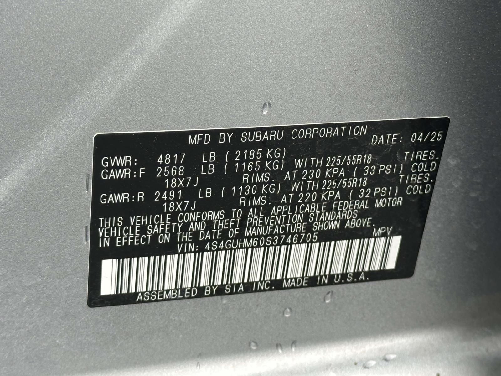 2025 Subaru Crosstrek Limited