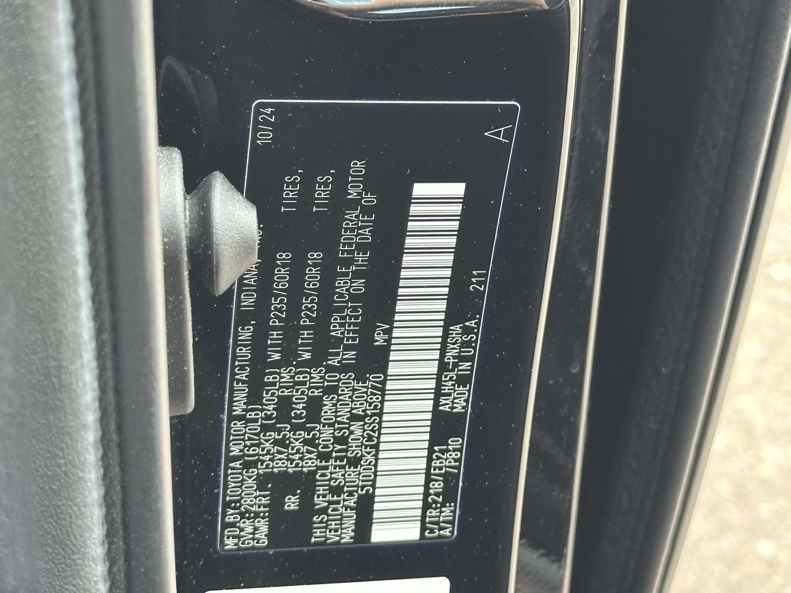 2025 Toyota Sienna XSE 7 Passenger