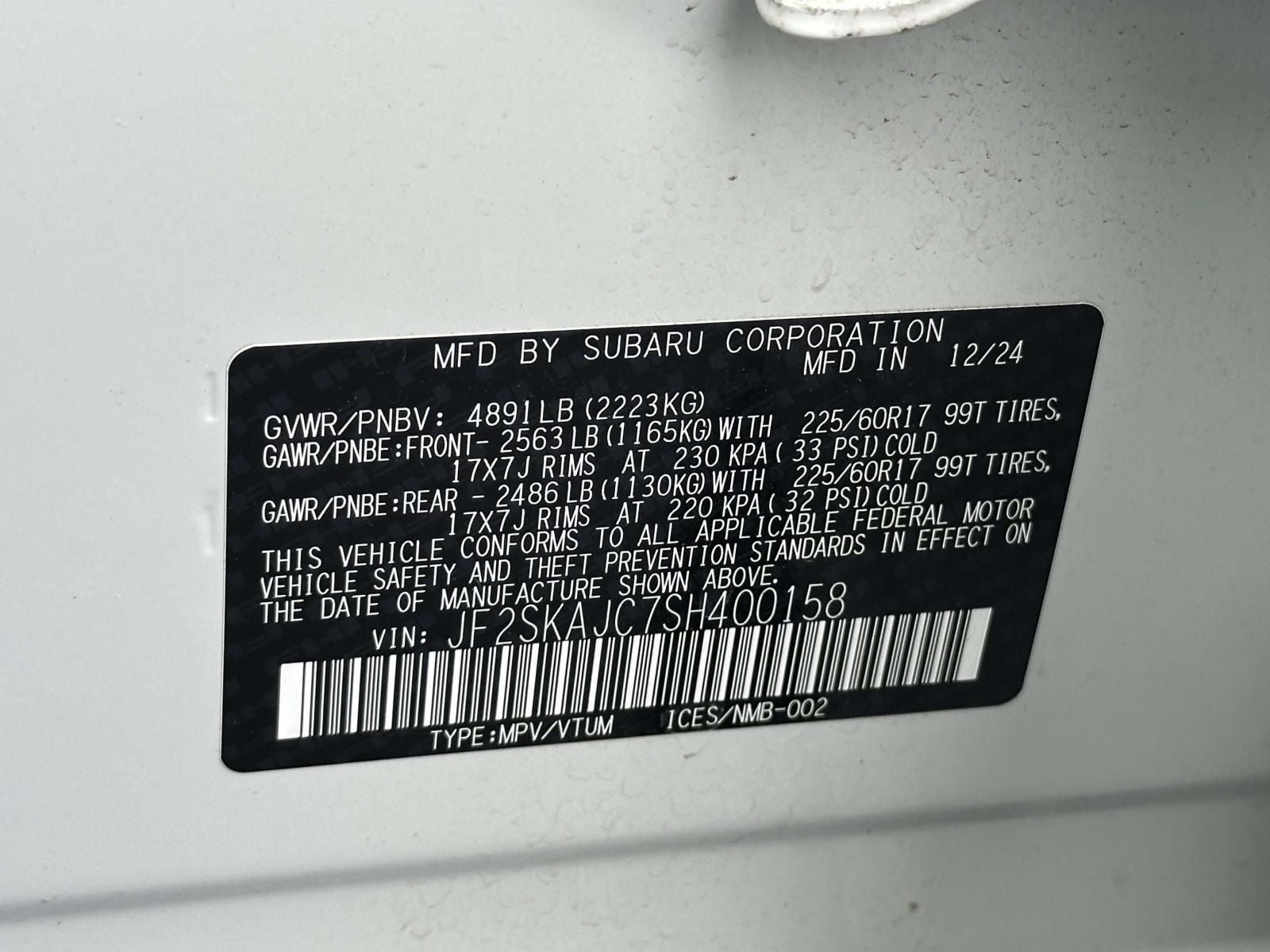 2025 Subaru Forester Wilderness