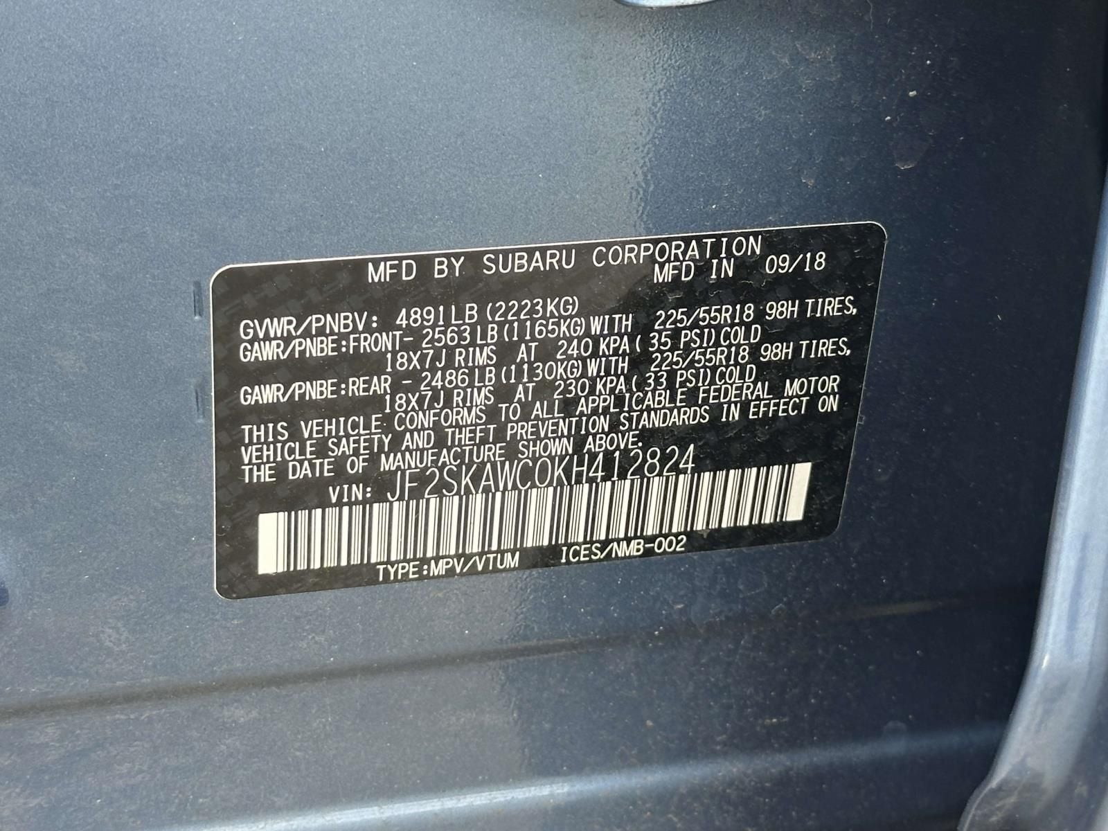 2019 Subaru Forester Touring