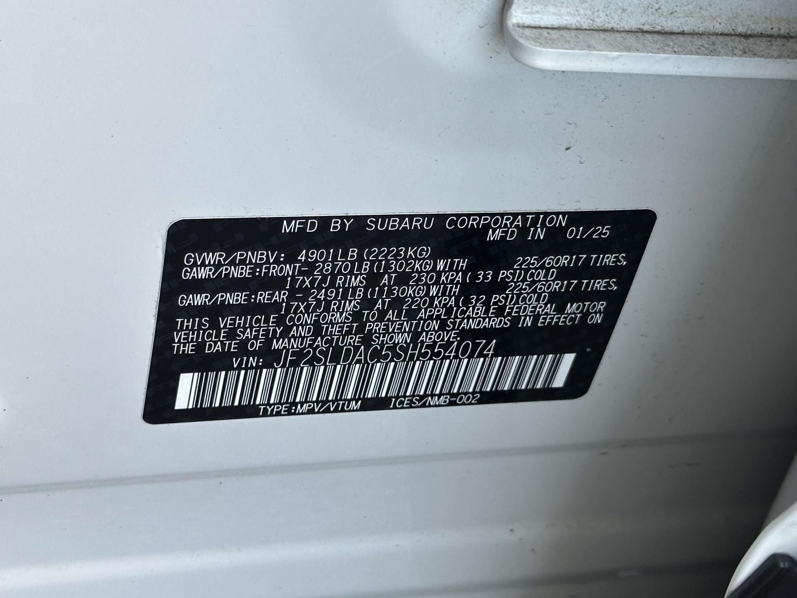 2025 Subaru Forester Base