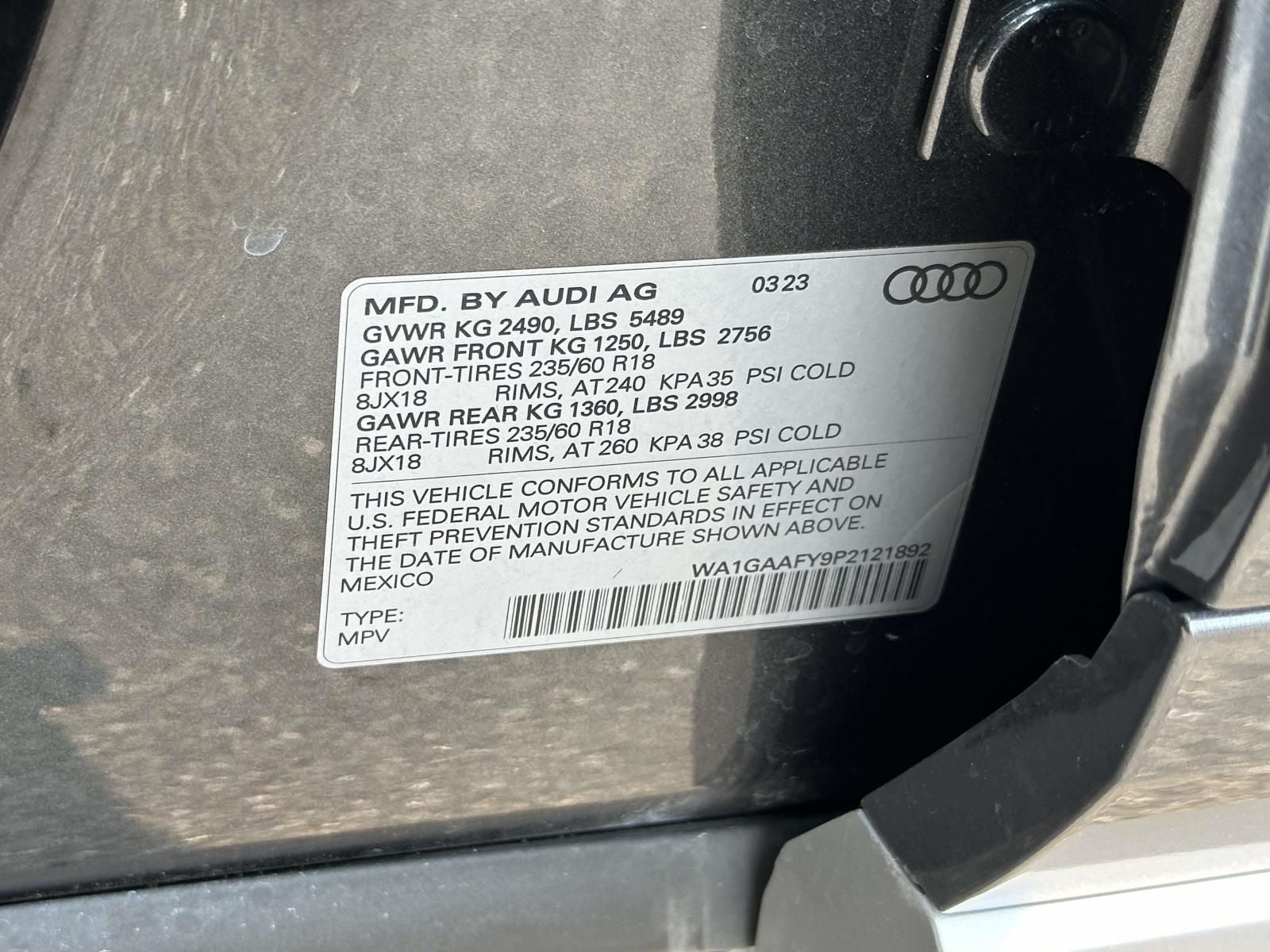 2023 Audi Q5 45 S line Premium quattro