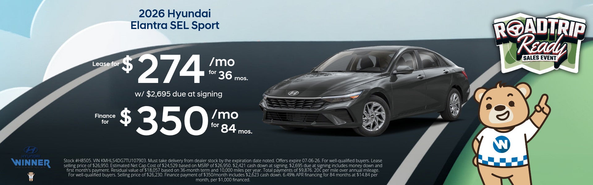 New Hyundai Elantra SEL Sport Special Offers