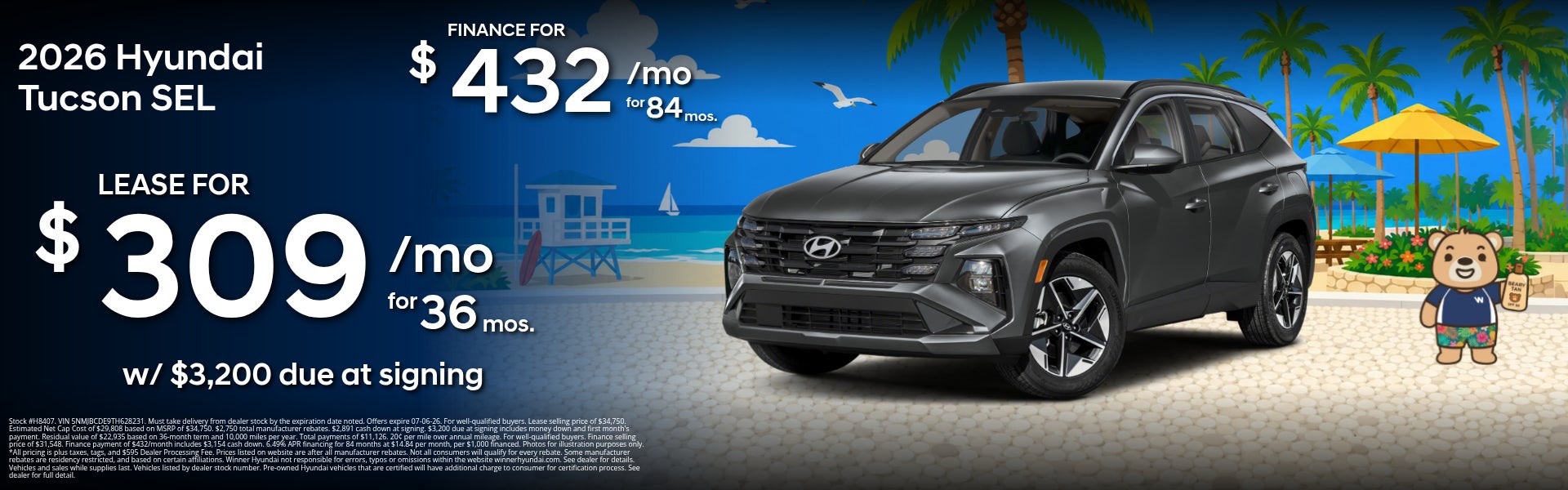 New Hyundai Tucson SEL Special Offers